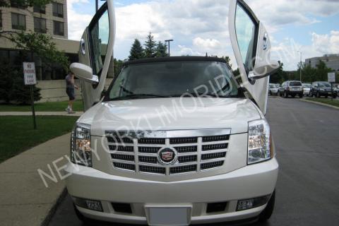 Cadillac Escalade limousine in NYC